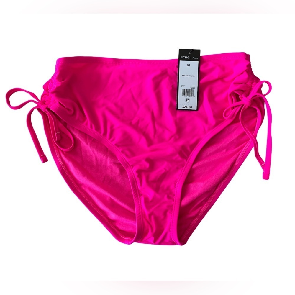 NWT BCBG Hot Pink Bikini Bottoms Size XL